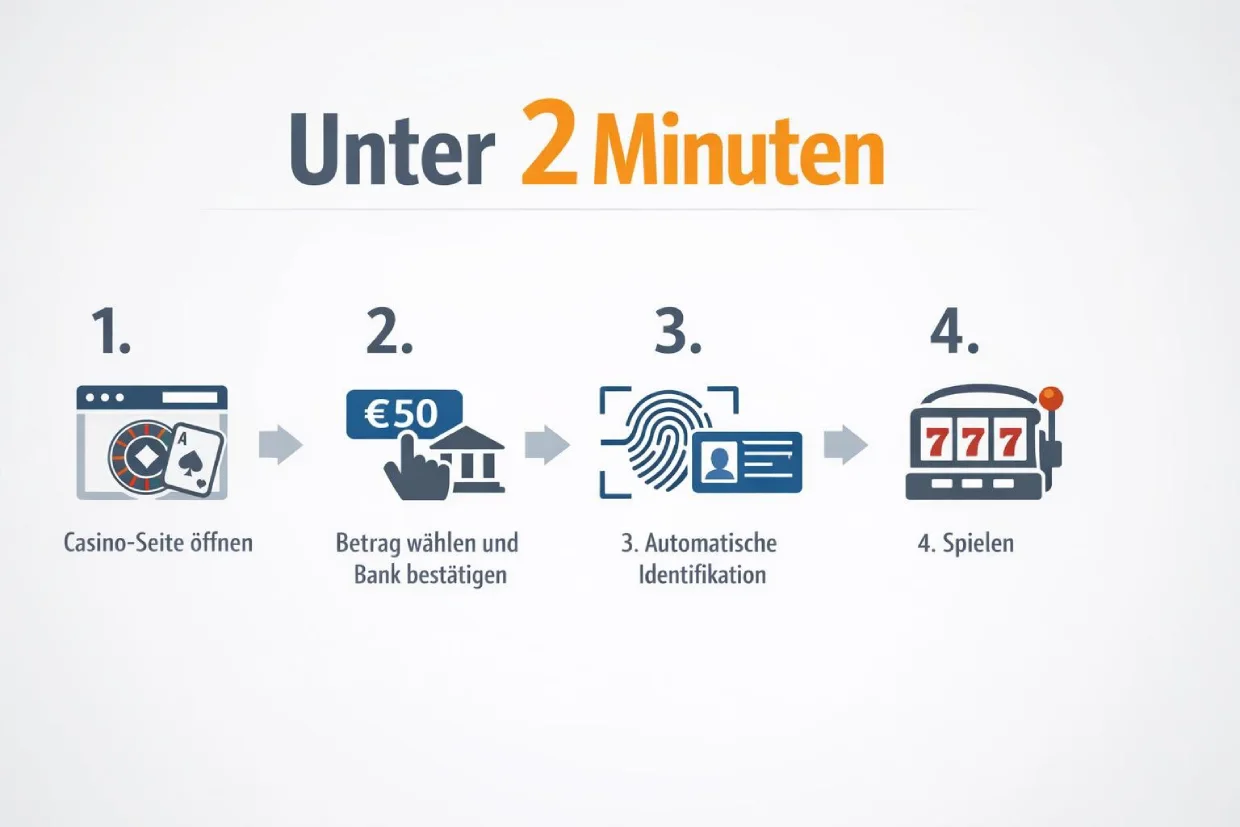 Casino ohne Anmeldung Ablauf in vier Schritten