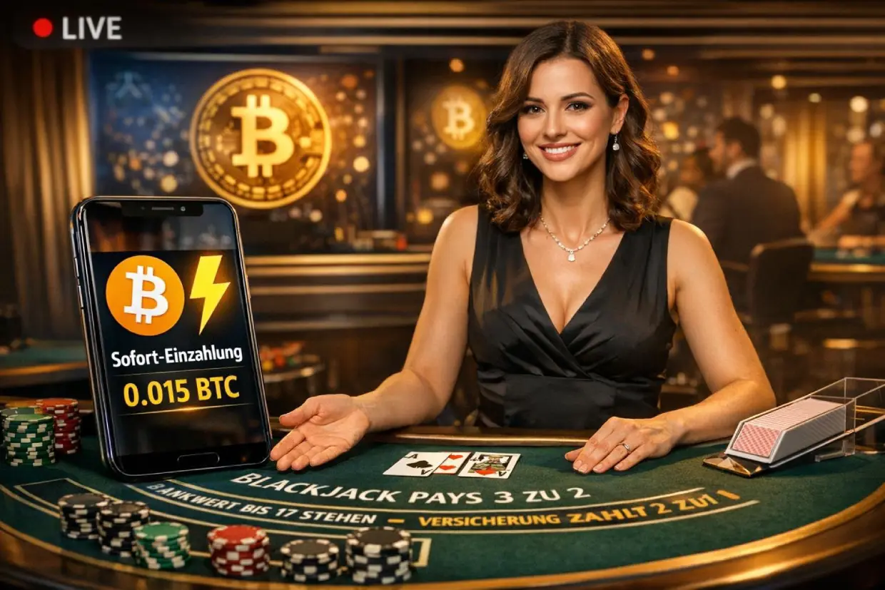 Bitcoin Live Casino mit echten Dealern und Lightning-Einzahlung