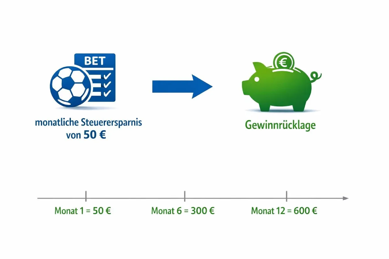 Steuerersparnis als Gewinnrücklage beim Sportwetten
