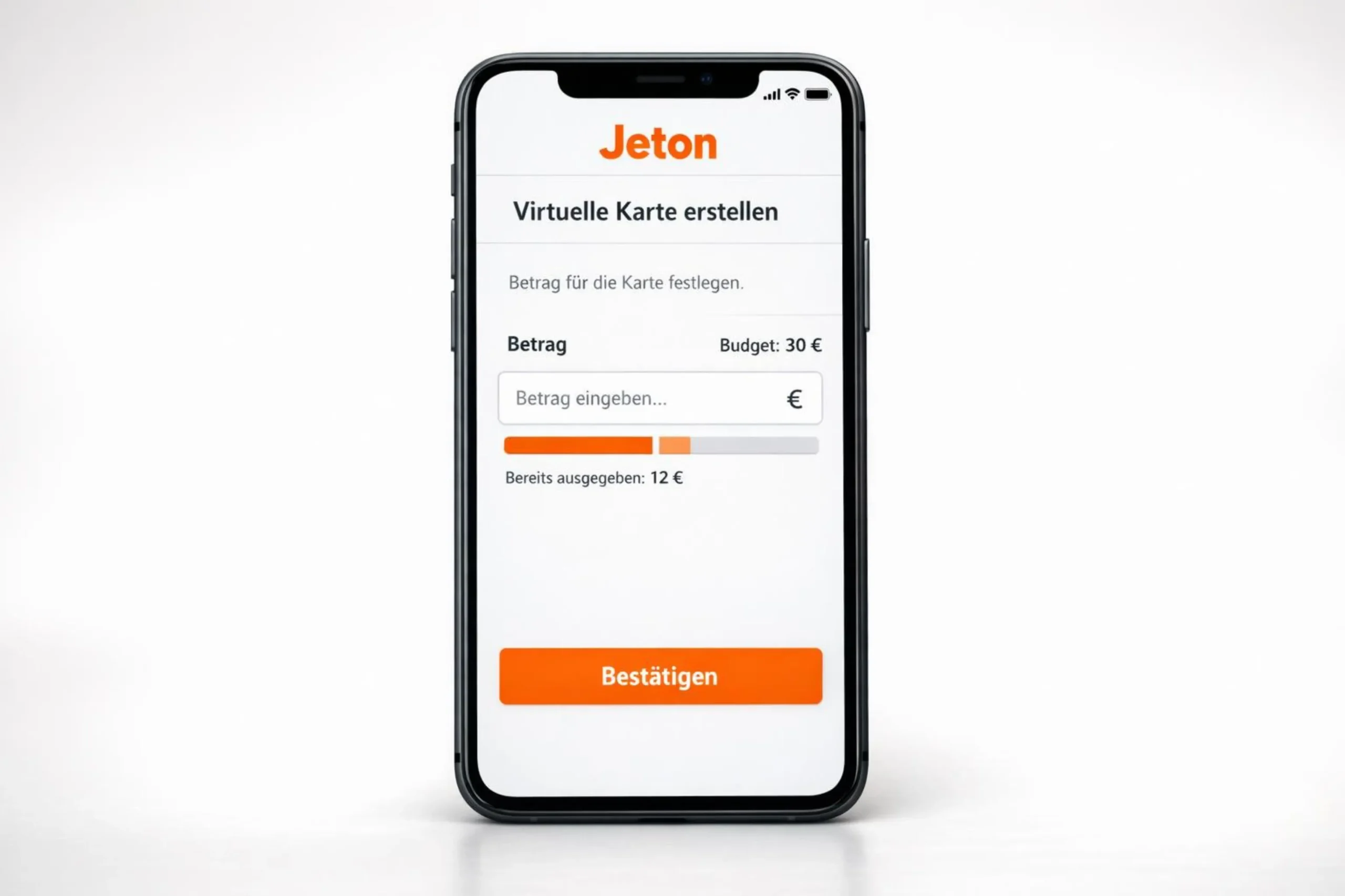 Virtuelle Jeton Card als Sitzungsbudget im Casino erstellen