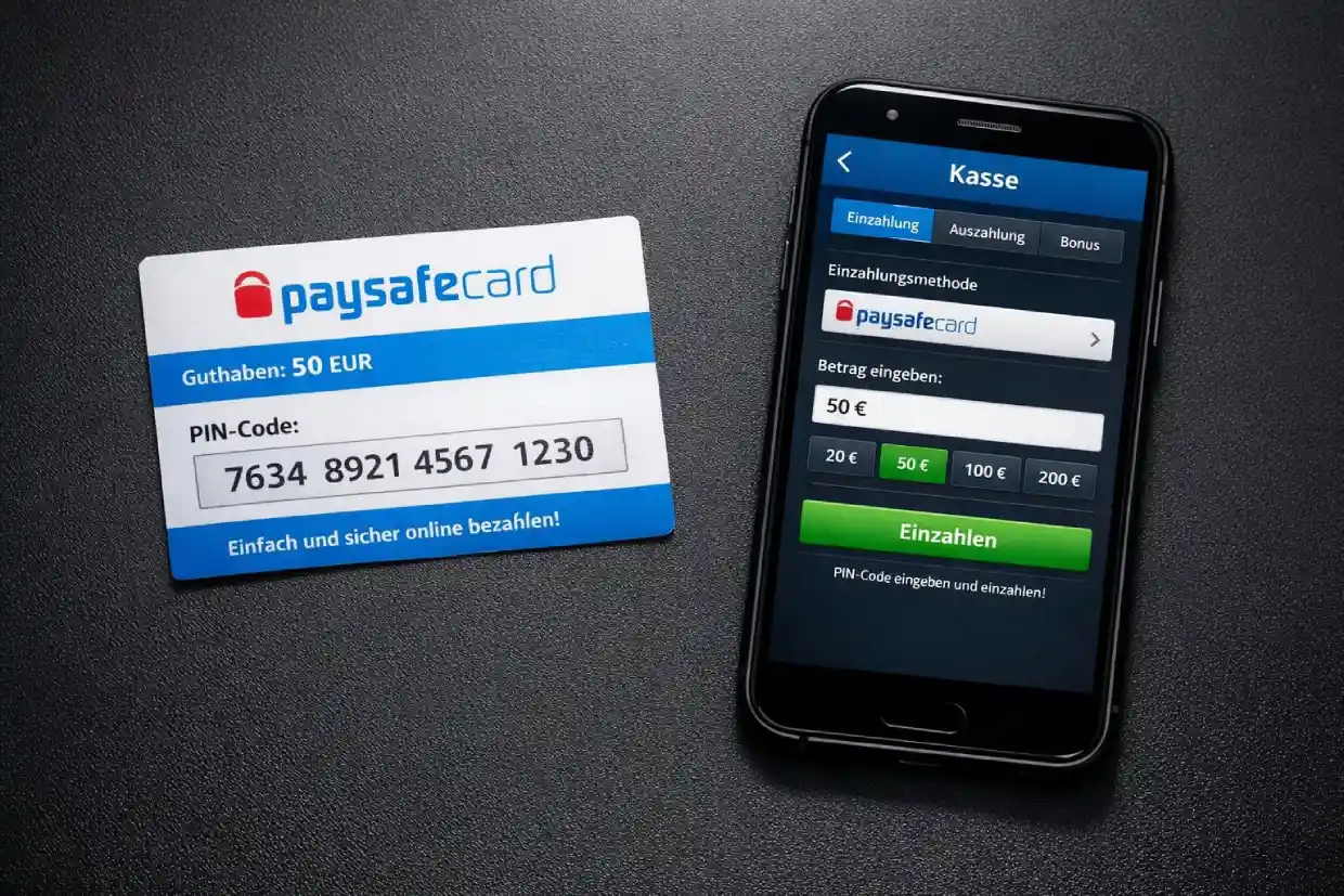 Paysafecard Code für Online Casino Einzahlung